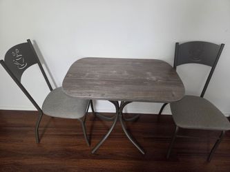 Small Dining Table and 2 Chairs Set