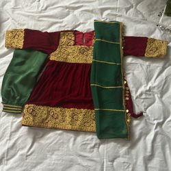 Afghan 3 Piece Dress For Kids 