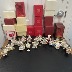 Lenox china snowmen ornaments