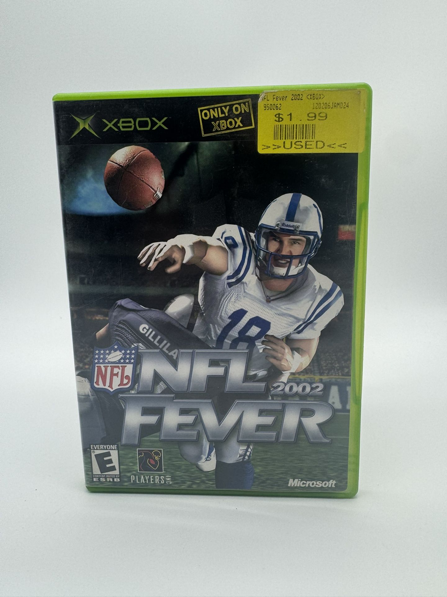 NFL Fever 2002 (Microsoft Xbox, 2001) Complete & Tested