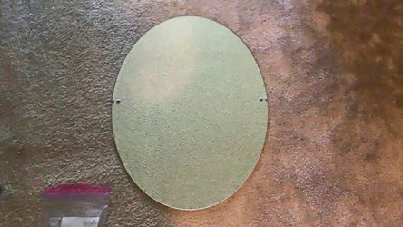 Bathroom oval mirror