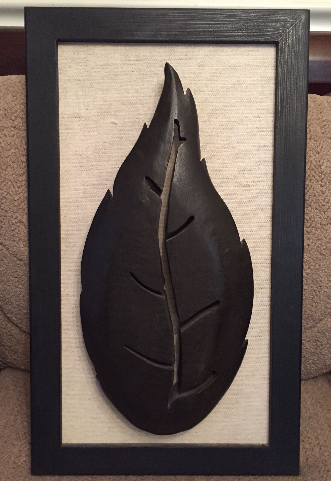 Very Cool Wooden Leaf Wall Art