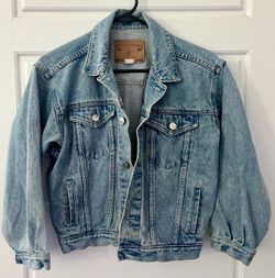 Vintage 1980's Denim Gap Trucker Jean Jacket Size Not On Tag Made In USA