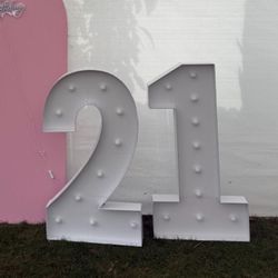 Large light up numbers 