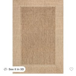 Asha simple Striped Rug Indoor/outdoor Rug 8x10