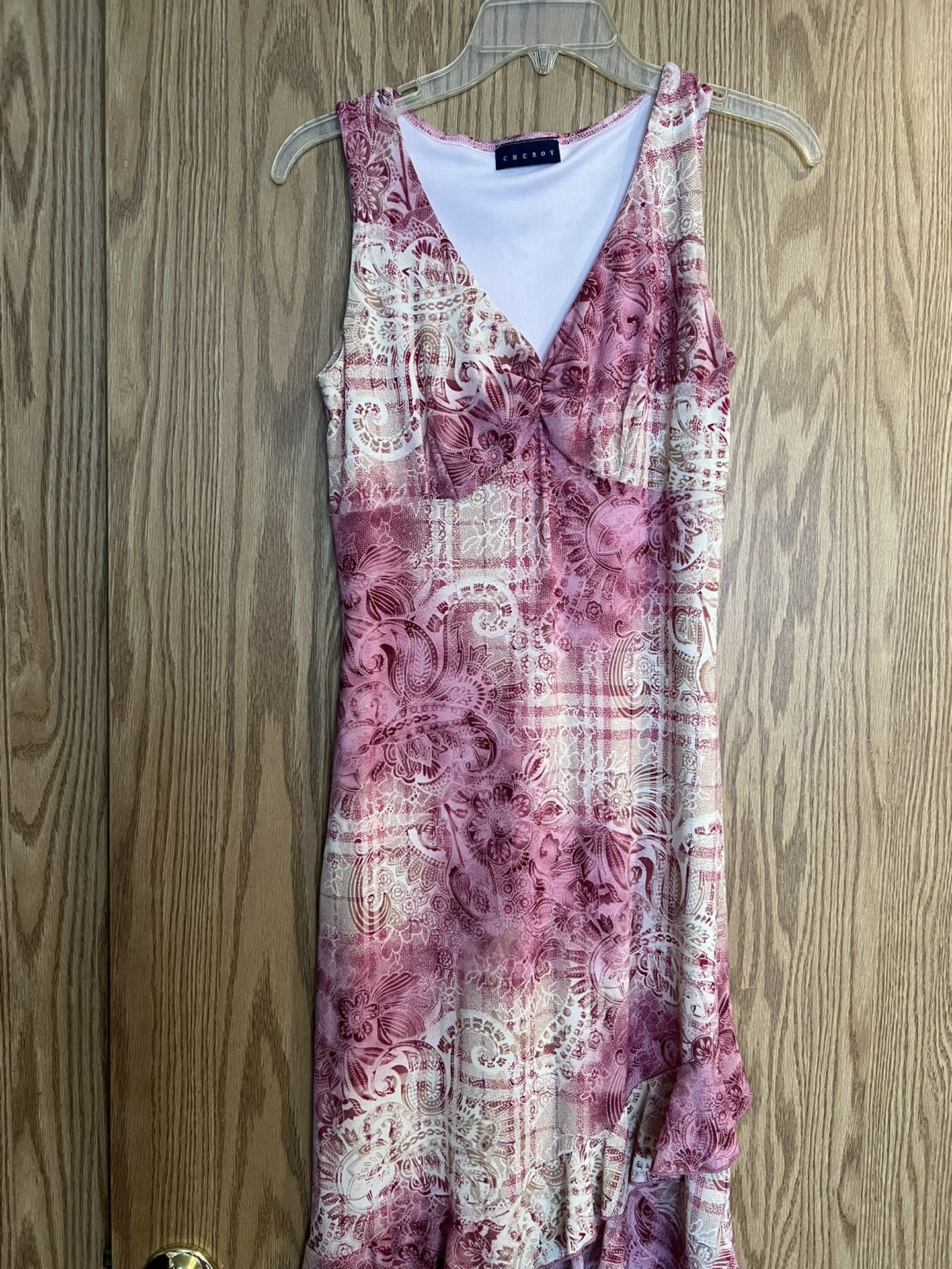 Pink And Tan Sundress