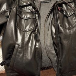 Levis Leather Jacket Size Small