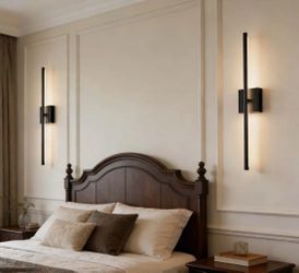 Dimmable remote modern wall lights