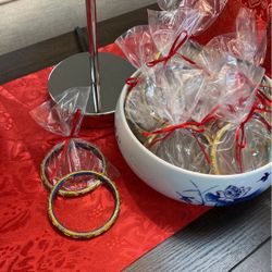 Vintage Chinese Cloisonné Bangle Bracelet 