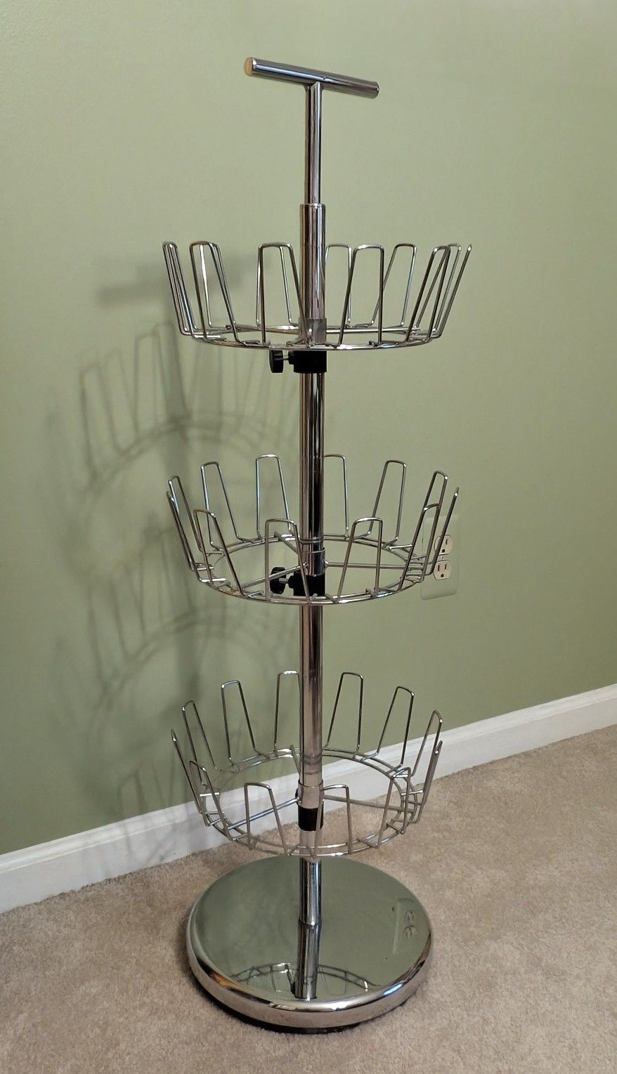 3-Tier Spinning Shoe Rack