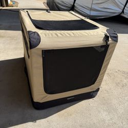 Amazon basics size LARGE Soft Side Kennel