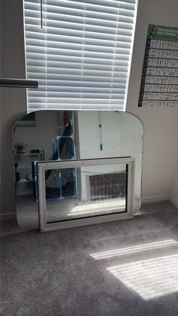 Large Frameless Mirror