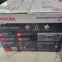 12,000 BTU 115-Volt Smart Wi-Fi Touch Control Window Air Conditioner with Remote for upto 550 sq. ft.