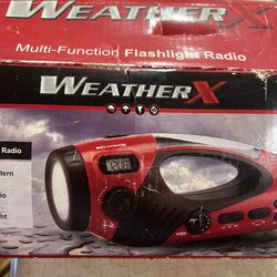 Multi Function Weather Radio Flashlight Cranking 