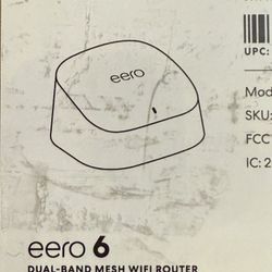Eero 6 Dual Band Router