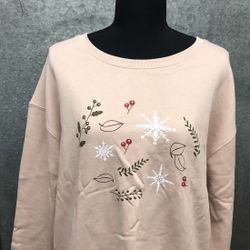 WINTER LONG CROP TOP SWEATSHIRT