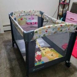 Clean Pack And Play Bassinet With Carrying Case