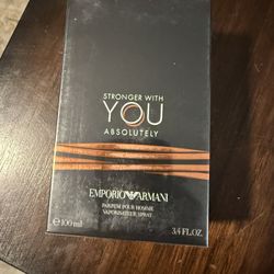 STRONGER WITH YOU ABSOLUTELY EMPORIO ARMANI PARFUM POUR HOMME VAPORISATELIR SPRAY e 100 ml 3.4 FLOZ.