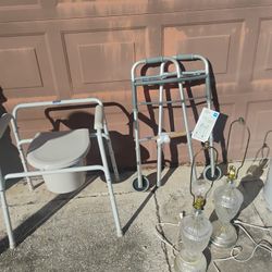 Walker And Portable Commode