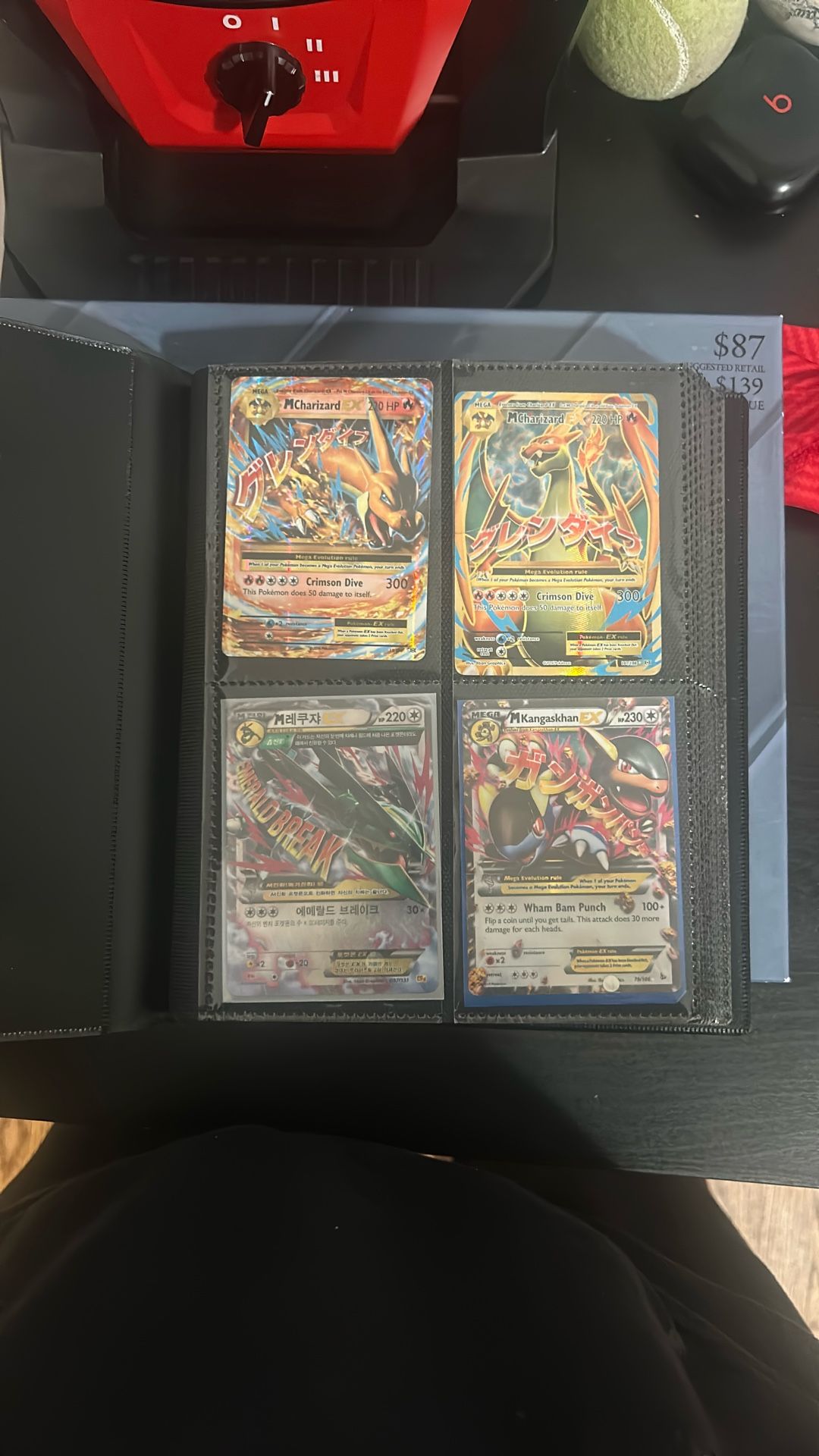 Pokémon cards from 2015-2019 megas and EX and full arts as well