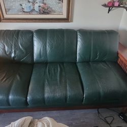 Real leather Living Room Couch Set