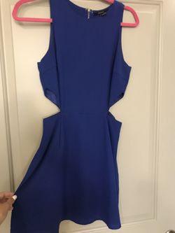 Forever 21 blue cut out dress
