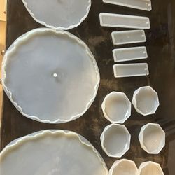 Epoxy Resin Molds- Book Marks, Mini Coasters, 3 Tier Display Tray