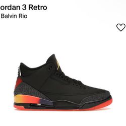 Jordan 3 J Balvin Size 12