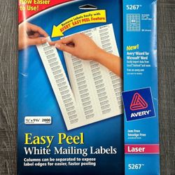 New 2000-Count Avery Easy Peel Return Address Labels