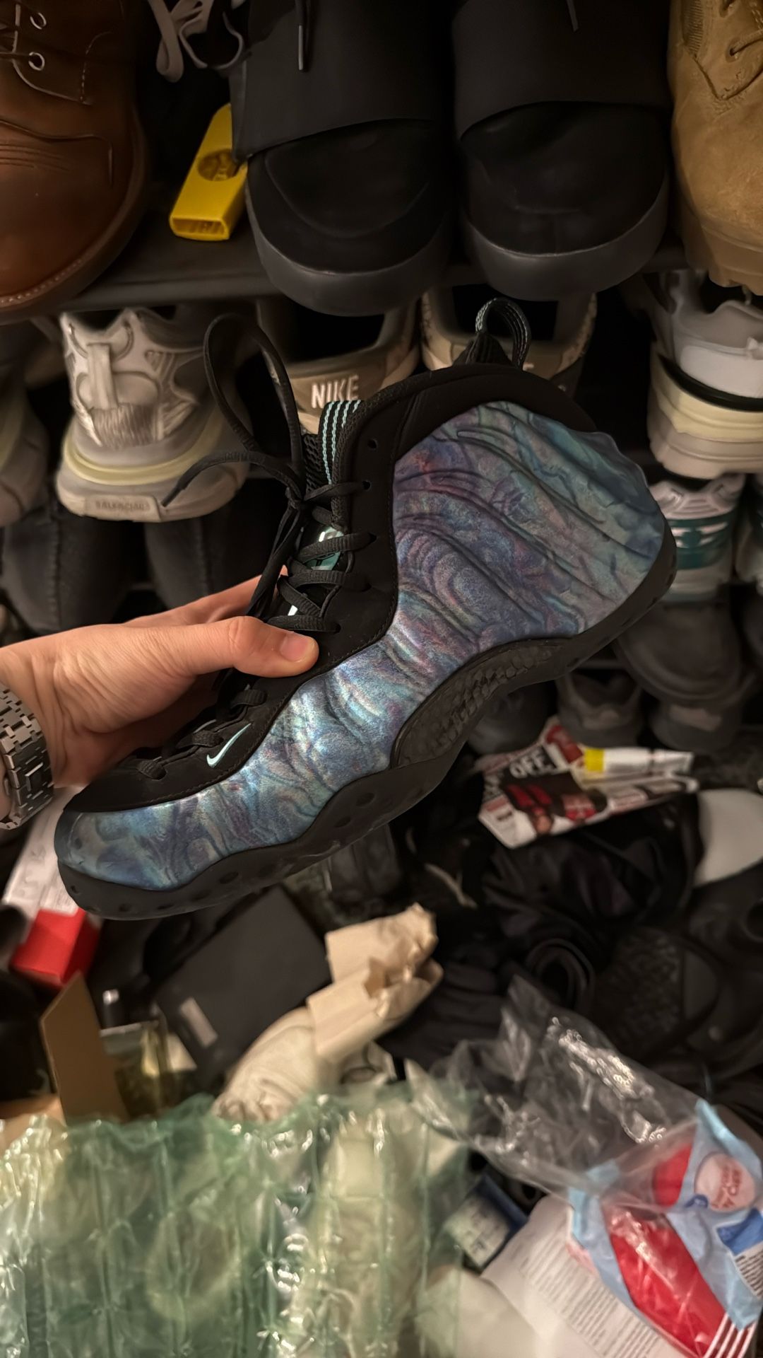 Nike Foamposite One abalone size 12