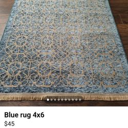 Blue Rug 4x6 
