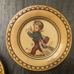 Vintage Wooden Hummel Pictures