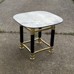 FREE Italian Faux Tusk Glass Side table