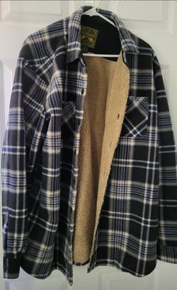Like New Sherpa-Lined Flannel Shirt Jacket