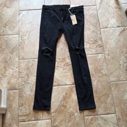 Sz 36 Mnml Black Jeans