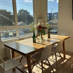 Wood 6-8 Person Dining Table