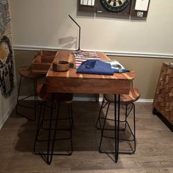 Wooden Bar Kitchen Table