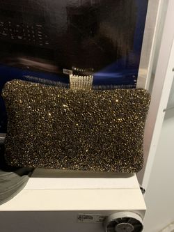 Gold Glitter Clutch in a good shape