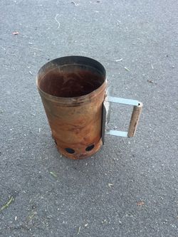 Charcoal Fire Starter - In Fair Condition, it is not Bent nor Warped. Simply Normal Wear. ONLY: $10.