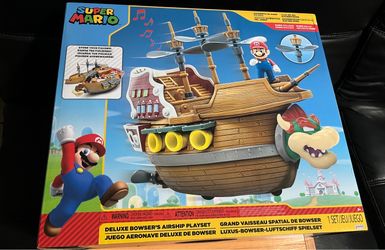 JAKKS Pacific Super Mario Deluxe Bowser's Airship Playset
