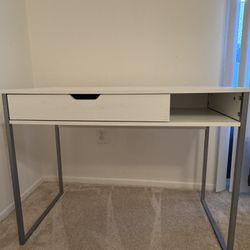 White And Gray Office Desk 