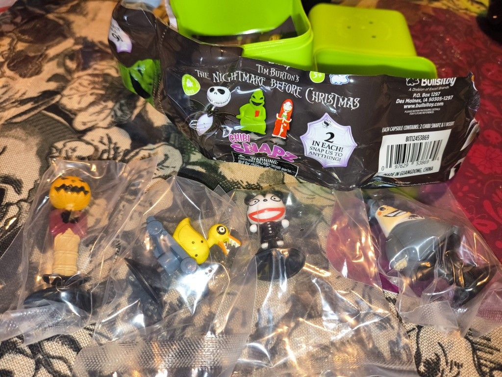 Nightmare Before Christmas Chibi Snapz Sets Of 2