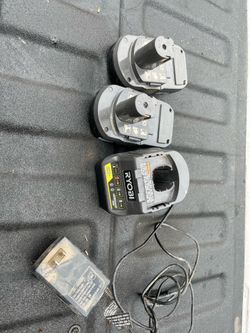 Ryobi one + batteries and charger