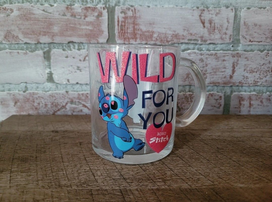 Disney Stitch Glass Cup