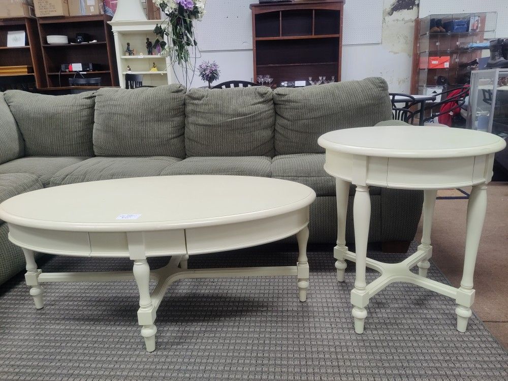 Wooden Coffee And End Table