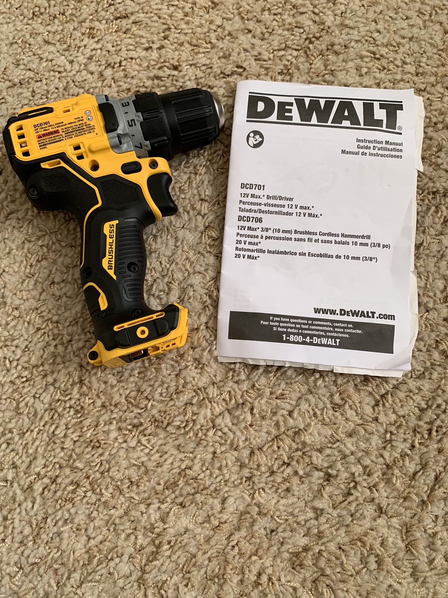DeWalt 3/8” Drill/ Driver 12V