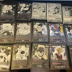 Sleeved Dragon Ball Cards ALL FOIL