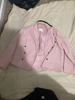 Koret Pink Double-Breasted Blazer Jacket