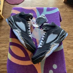 Jordan 5 Retro Black Metallic Reimagined Mens 9