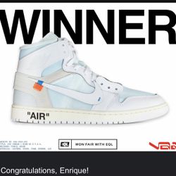 Jordan 1 Off White Alaska Size 8m
